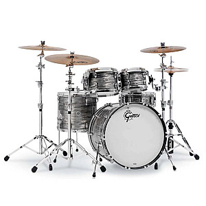Gretsch Brooklyn GB E8266 6 Piece Drum Set, Grey Oyster